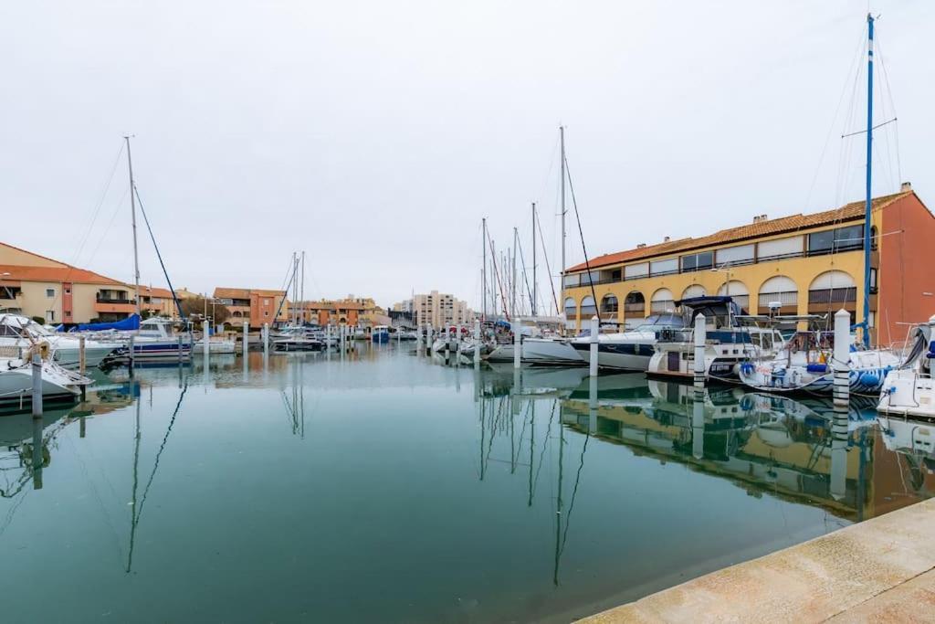 La Perle Du Port * Terrasse * Clim * Mer A 5 Min * Chambre * Карнон-Плаж Экстерьер фото